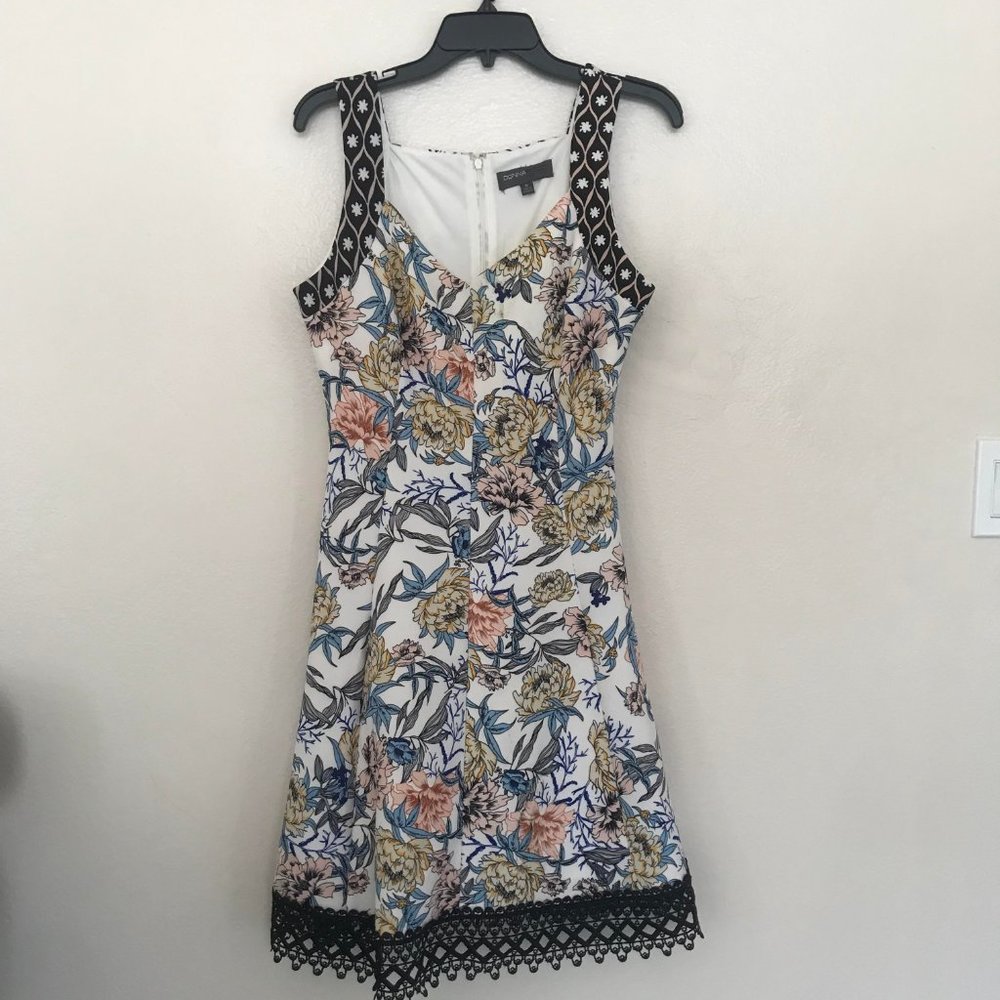 Floral Donna Ricco Sleeveless Midi Dress